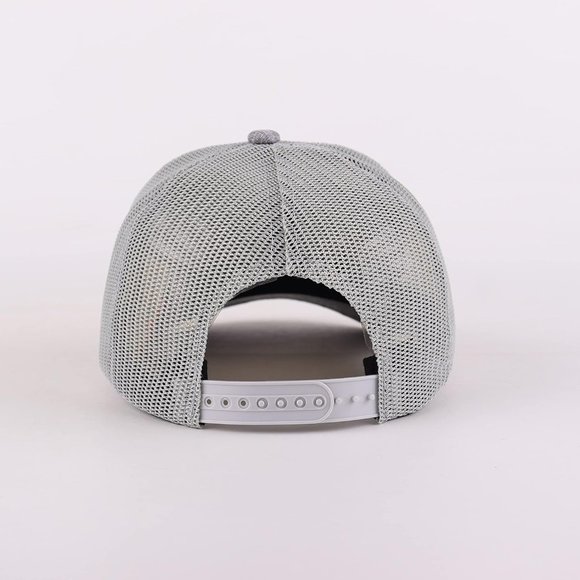 Man Grey Classic Mesh Panels Vintage Baseball Cap - Picture 4 of 9